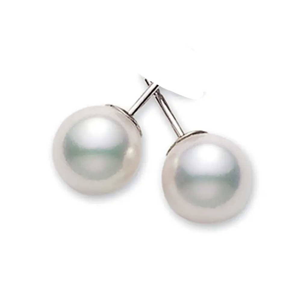 Premium Pure White Shell Pearl Stud Earrings 🆕